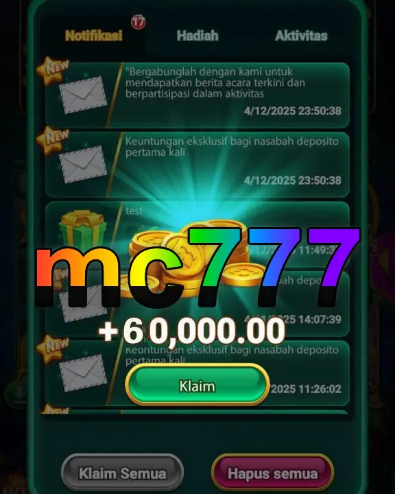 mc777 Tangkapan Layar - APK Resmi